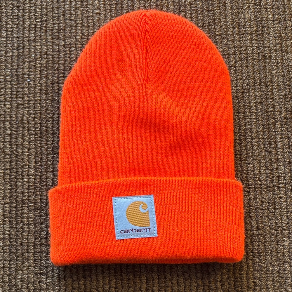 Carhartt Kids Vibrant Orange Knit Hat